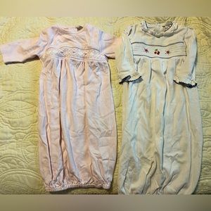 Kissy Kissy Newborn Gowns Baby Girl Smocked Pink Cherries